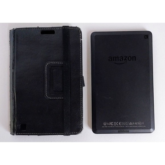 Amazon Kindle Fire HD 6" 8GB Tablet PW98VM Bundle Case Charging Cord Works Great - Picture 6 of 16